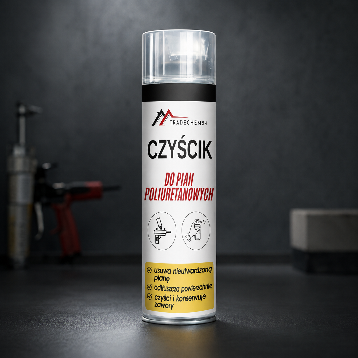 Zmywacz Do Poliuretanu Tradechem24 Czyścik Do Pianki Montażowej PU 500ml