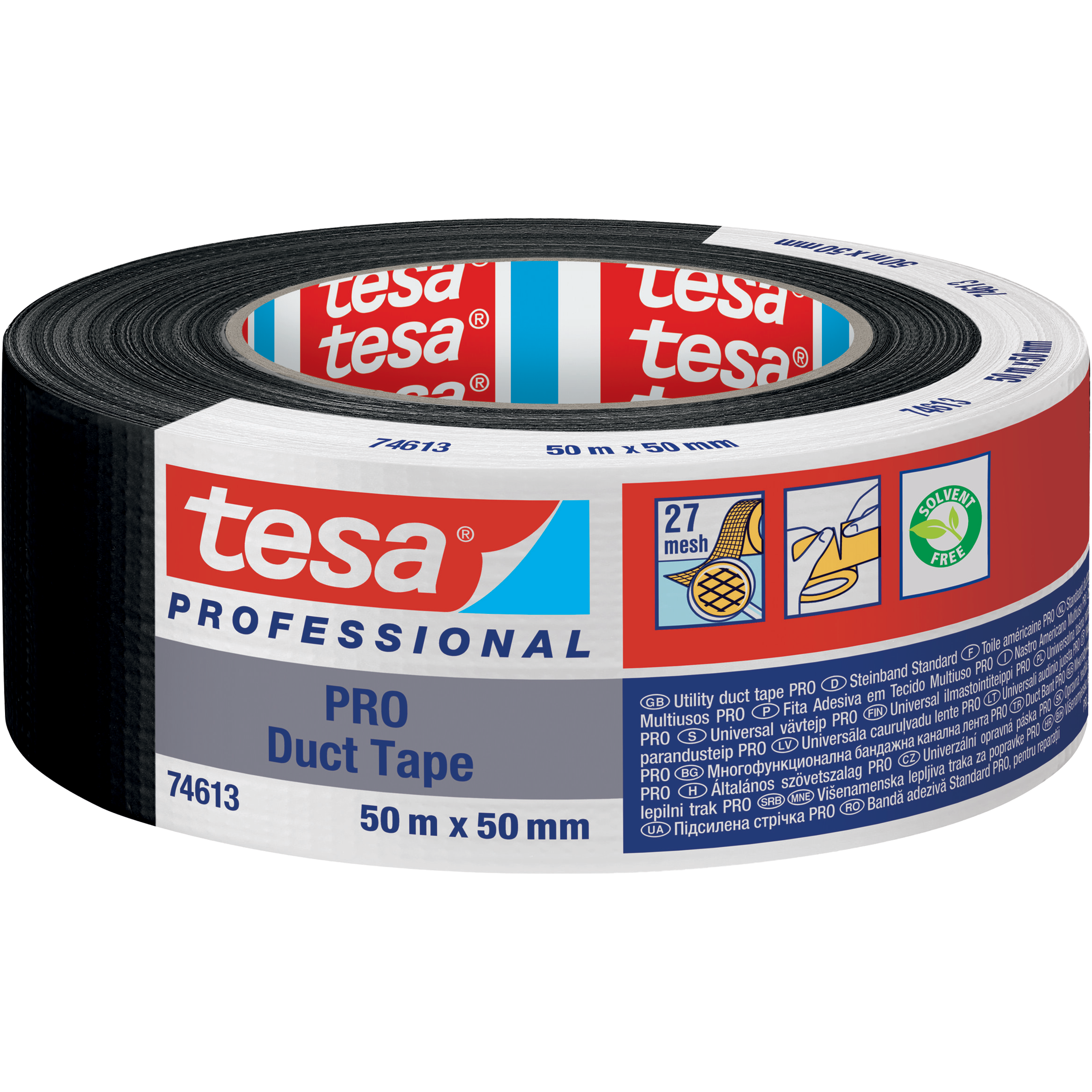 Taśma Naprawcza Duct Tape Tesa Mocna Uszczelniająca 50 mm x 50 m Czarna