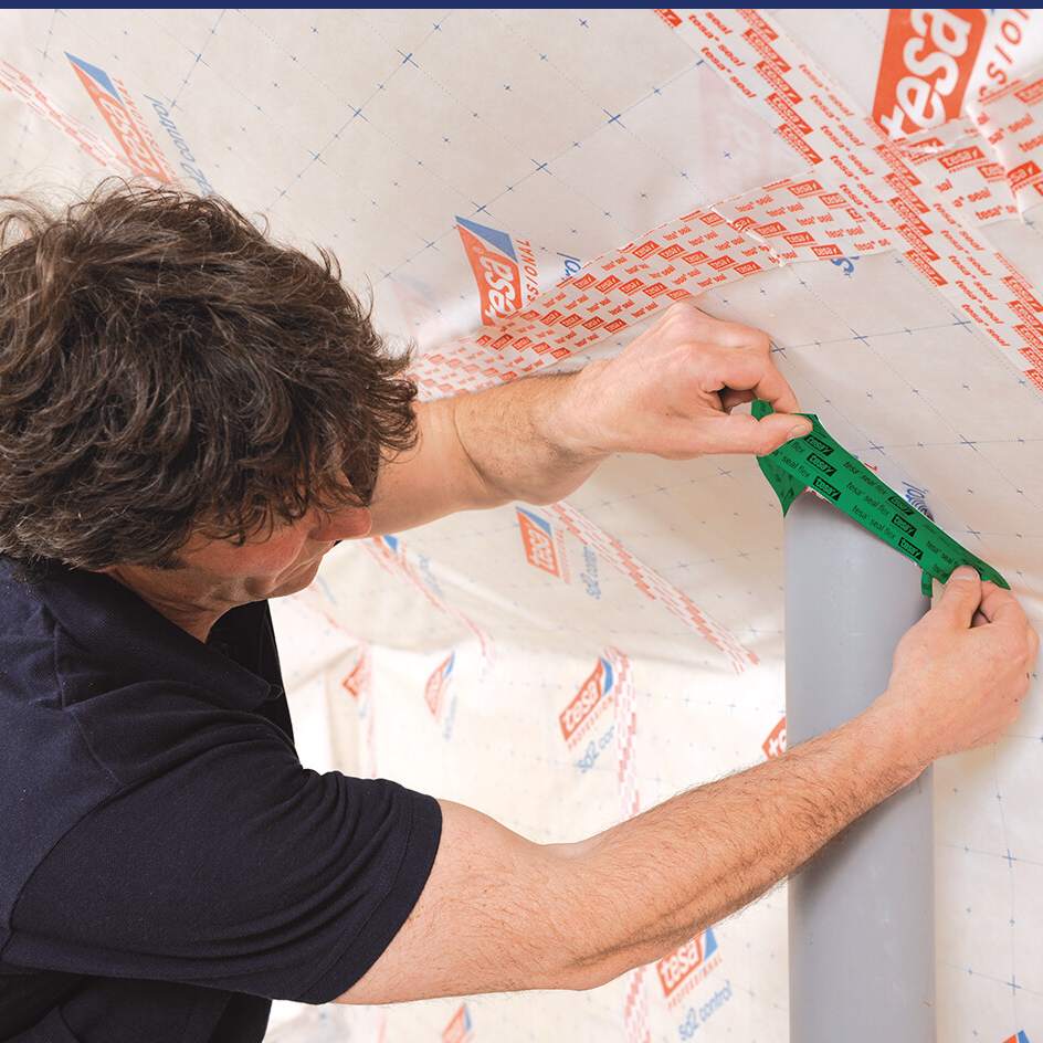 Taśma Uszczelniająca Tesa Do Membran Folii Paroizolacyjnej Mocna 50mm x 25m