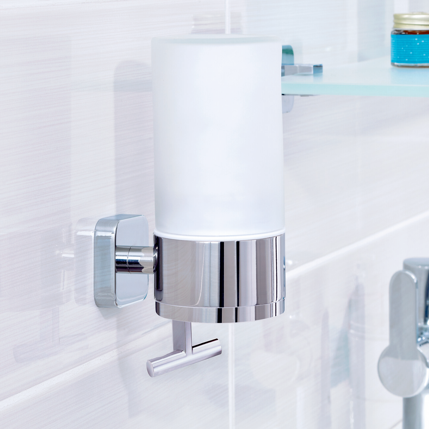 Dozownik Do Mydła W Płynie Samoprzylepny Tesa ELEGAANT Do Łazienki Metalowy