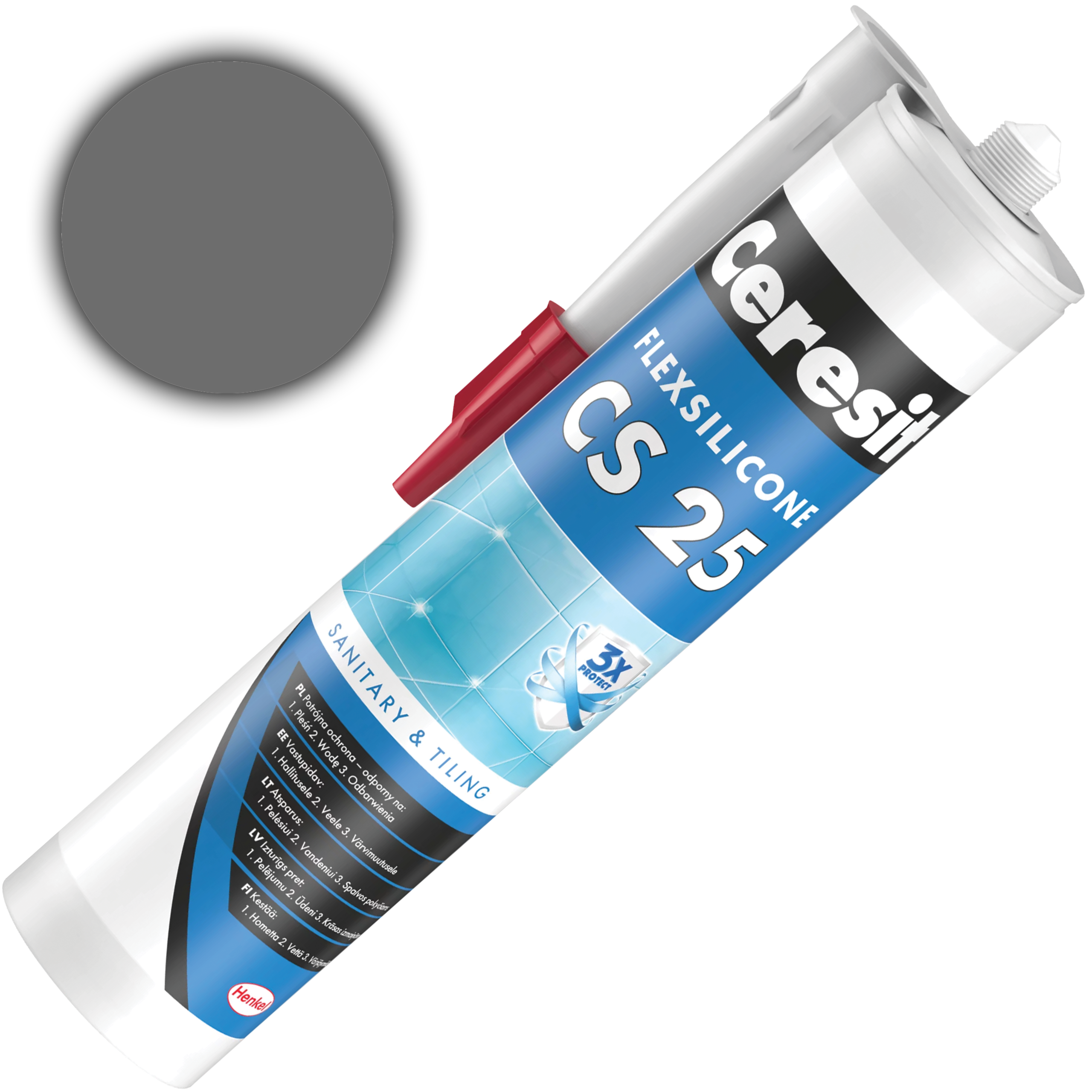 Silikon Sanitarny Ceresit CS25 Uniwersalny Uszczelniacz Platinum 280 ml