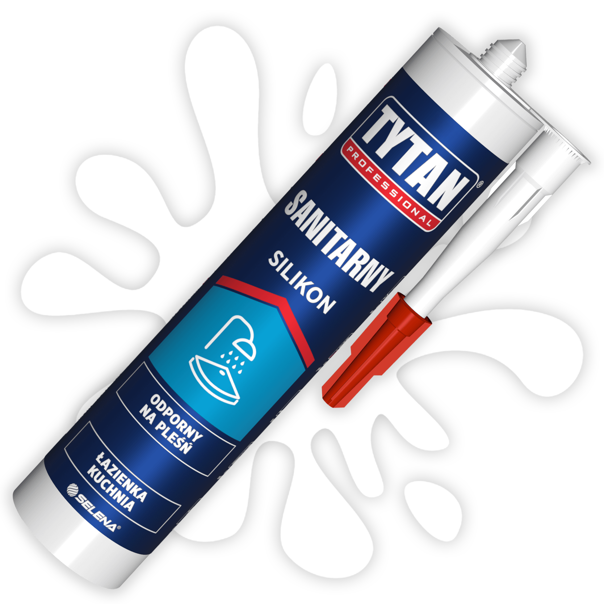 Silikon Sanitarny Tytan Professional Uniwersalny Uszczelniacz Biały 280 ml