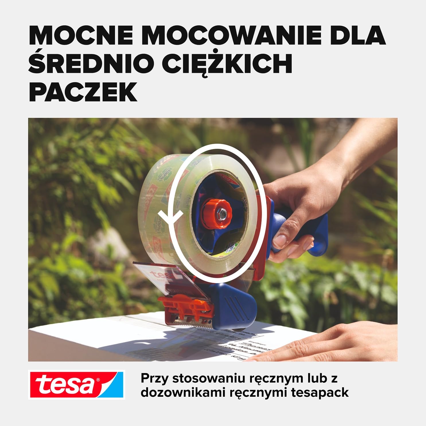 Taśma Klejąca Pakowa Mocna Tesa 66 m x 50mm Bezbarwna Akrylowa Do Pakowania