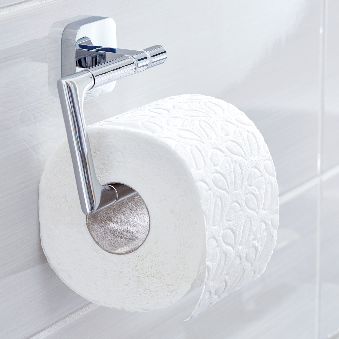 Uchwyt Na Papier Toaletowy Samoprzylepny Wiszący Tesa ELEGAANT Metalowy