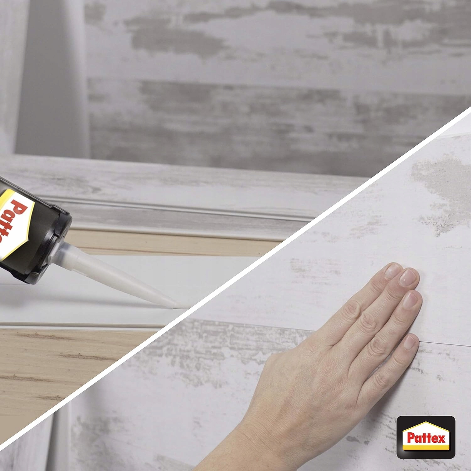 Klej Montażowy Pattex Fix Do PVC Aluminium Wodoodporny Mocny Biały 440 ml