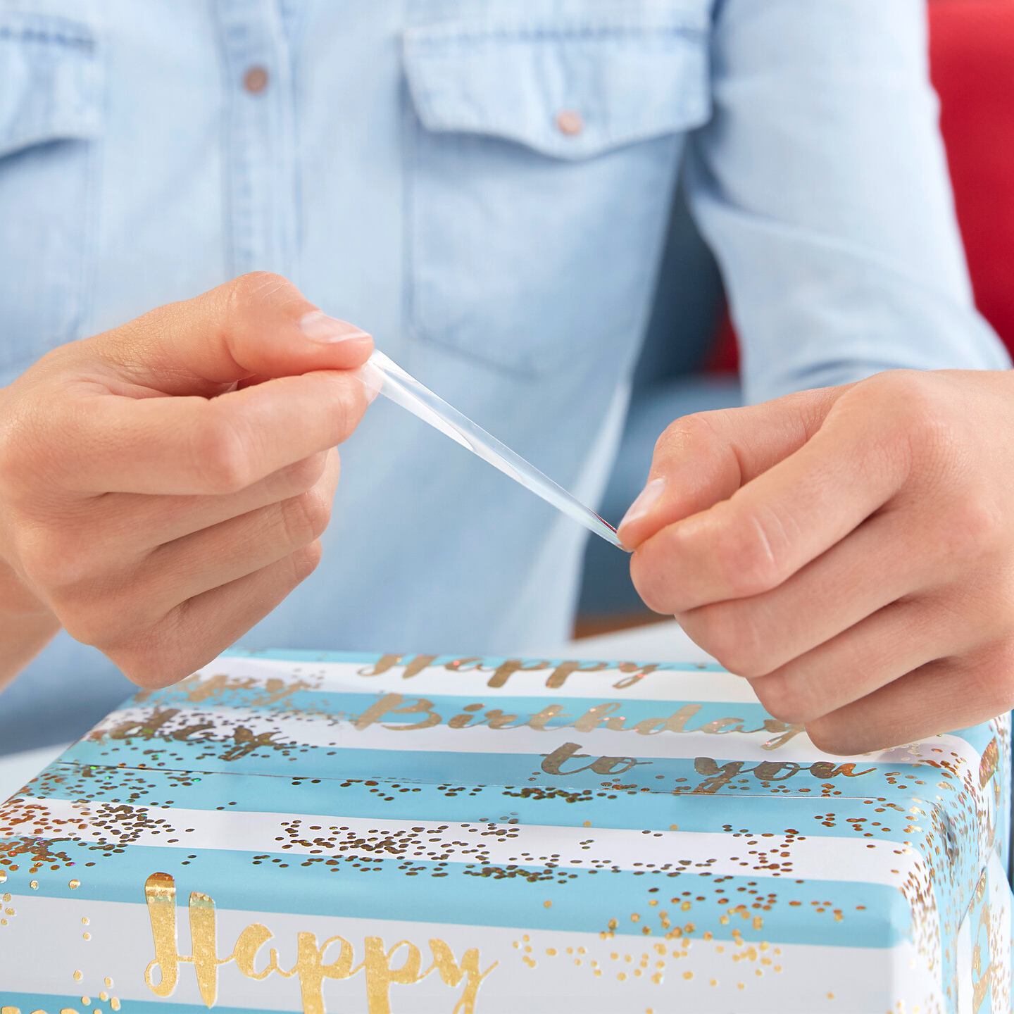 Taśma Klejąca Biurowa Samoprzylepna Tesa 33 m x 19 mm 8 szt Przezroczysta