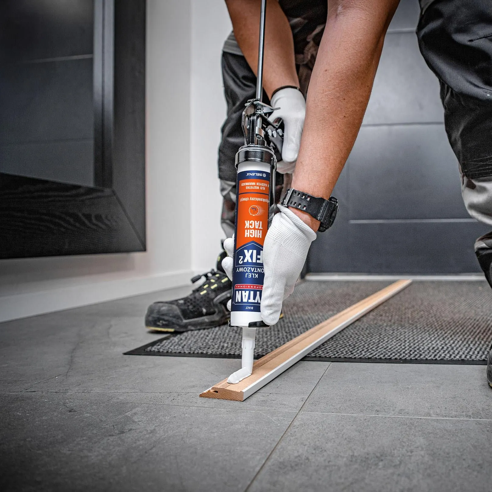 Klej Montażowy Hybrydowy Tytan FIX2 High Tack Uniwersalny Mocny Biały 290ml