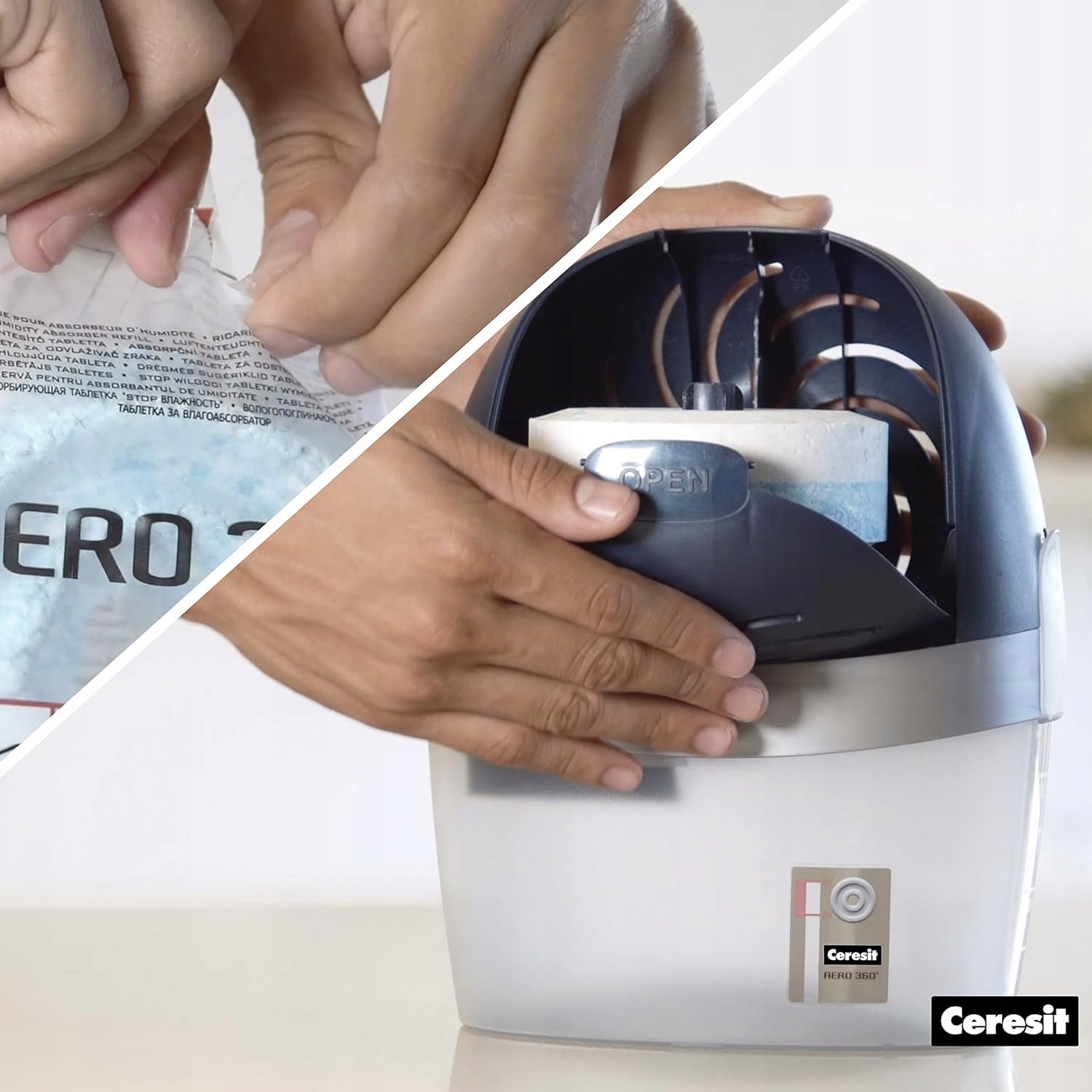 Ceresit Pochłaniacz Wilgoci AERO 360 Osuszacz Powietrza Biały