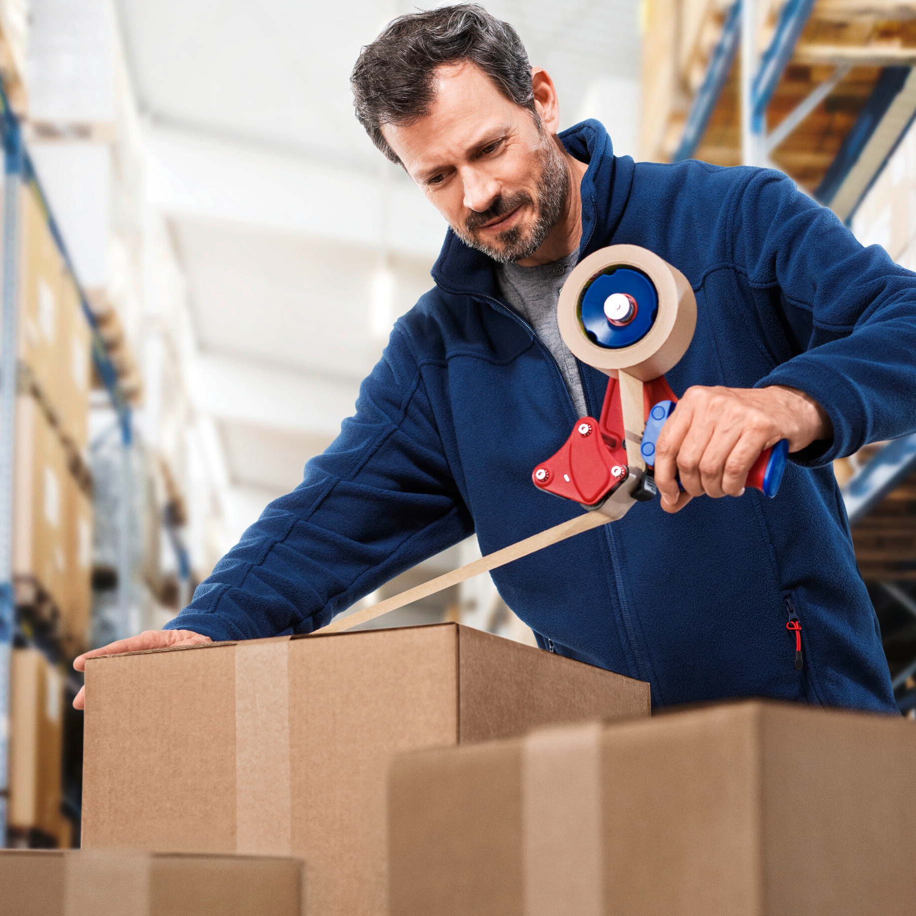 Taśma Klejąca Pakowa Papierowa Tesa Mocna Brązowa Do Pakowania 50mm x 50m