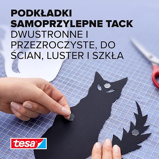 Płatki Klejące Samoprzylepne Montażowe Tesa Tack Do Ozdób Dekoracji 72 szt