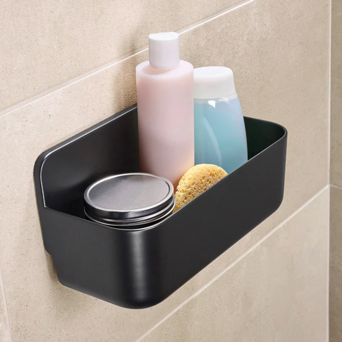 Półka Łazienkowa Samoprzylepna TESA LAVAA Koszyk Pod Prysznic Czarny