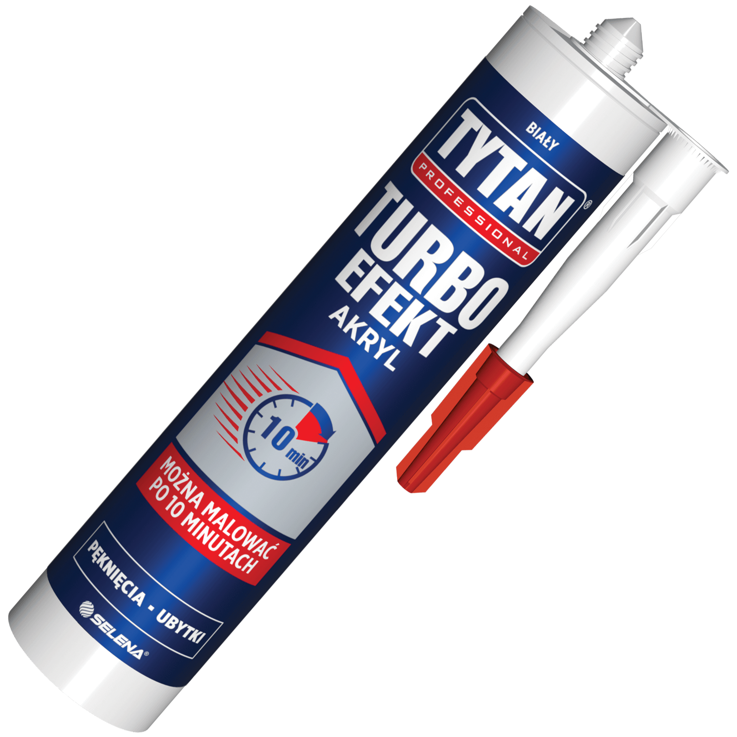 Uszczelniacz Akrylowy Tytan Turbo Efekt Akryl Uniwersalny Biały 280ml