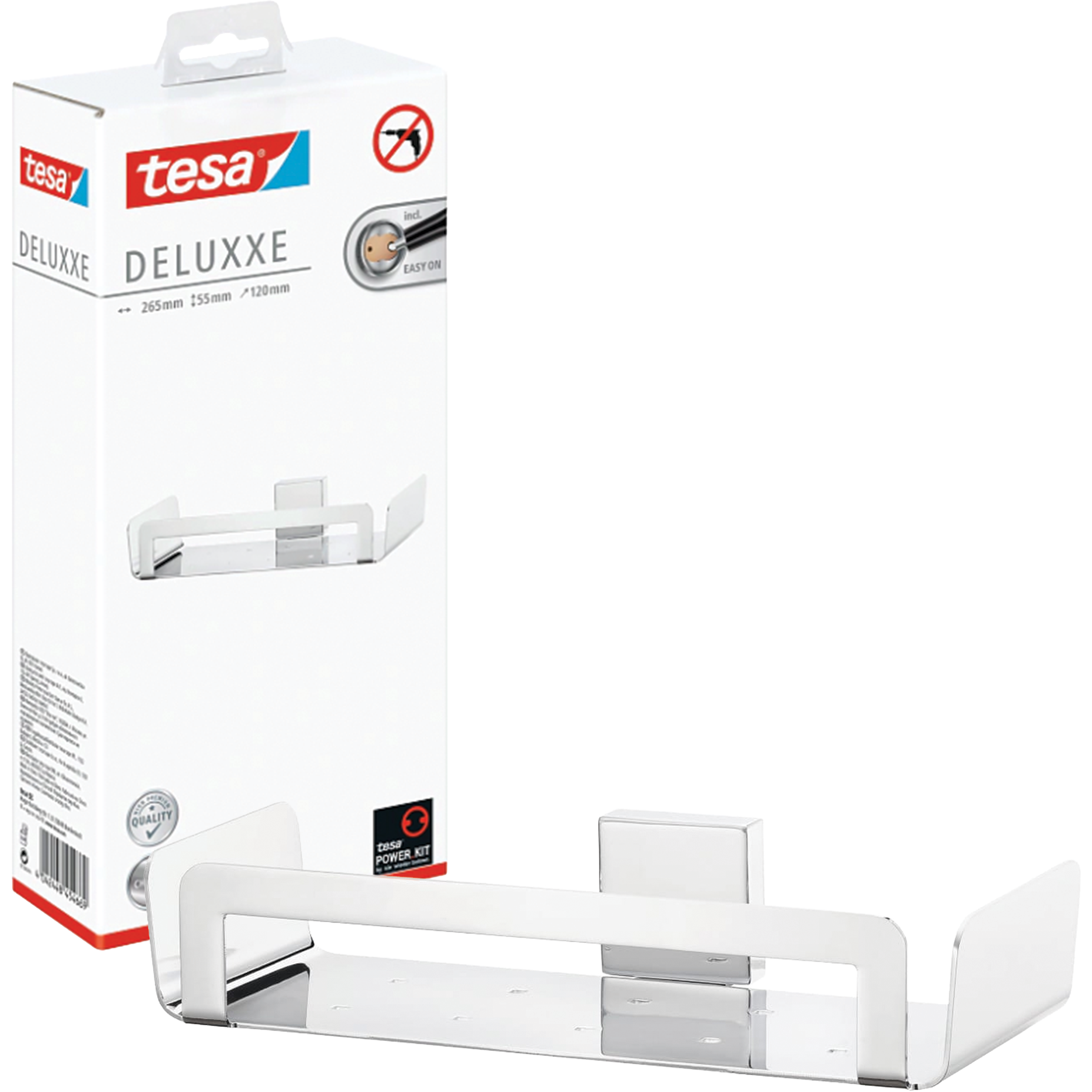 Półka Łazienkowa Samoprzylepna Wisząca Tesa DELUXXE Koszyk Pod Prysznic