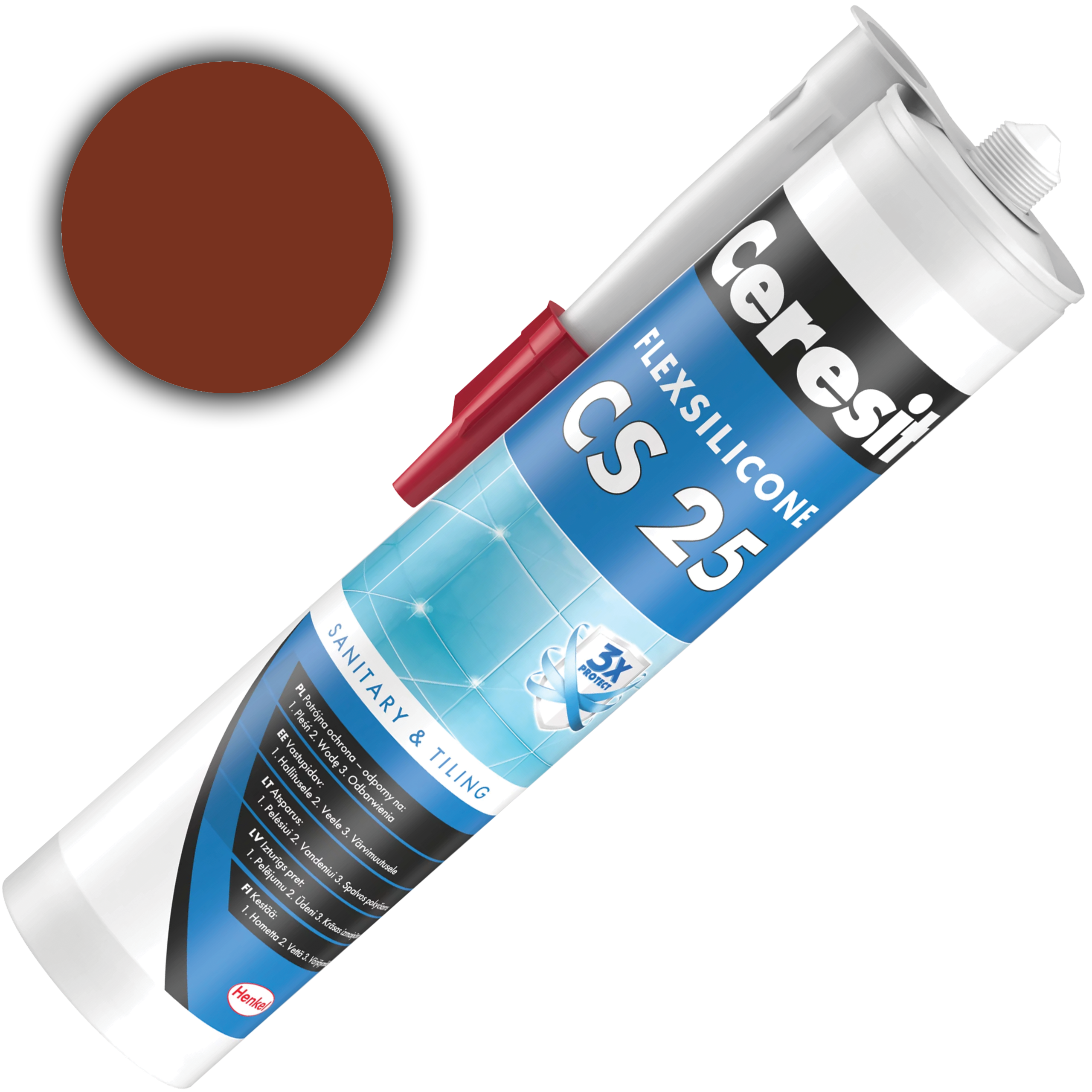 Silikon Sanitarny Ceresit CS25 Uniwersalny Uszczelniacz Clinkier 280 ml