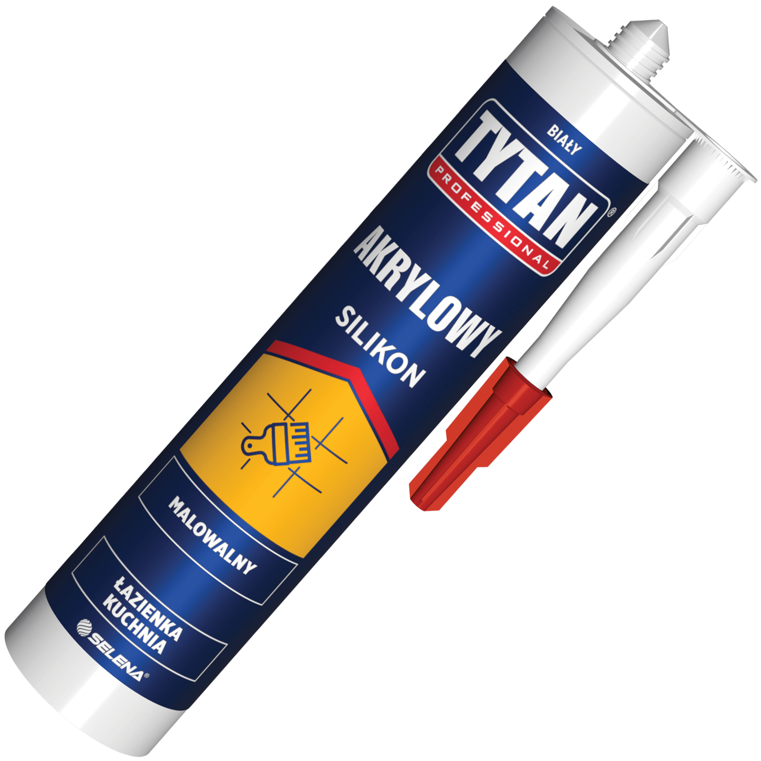 Silikon Akrylowy Tytan Professional Uszczelniacz Biały Uniwersalny 280ml