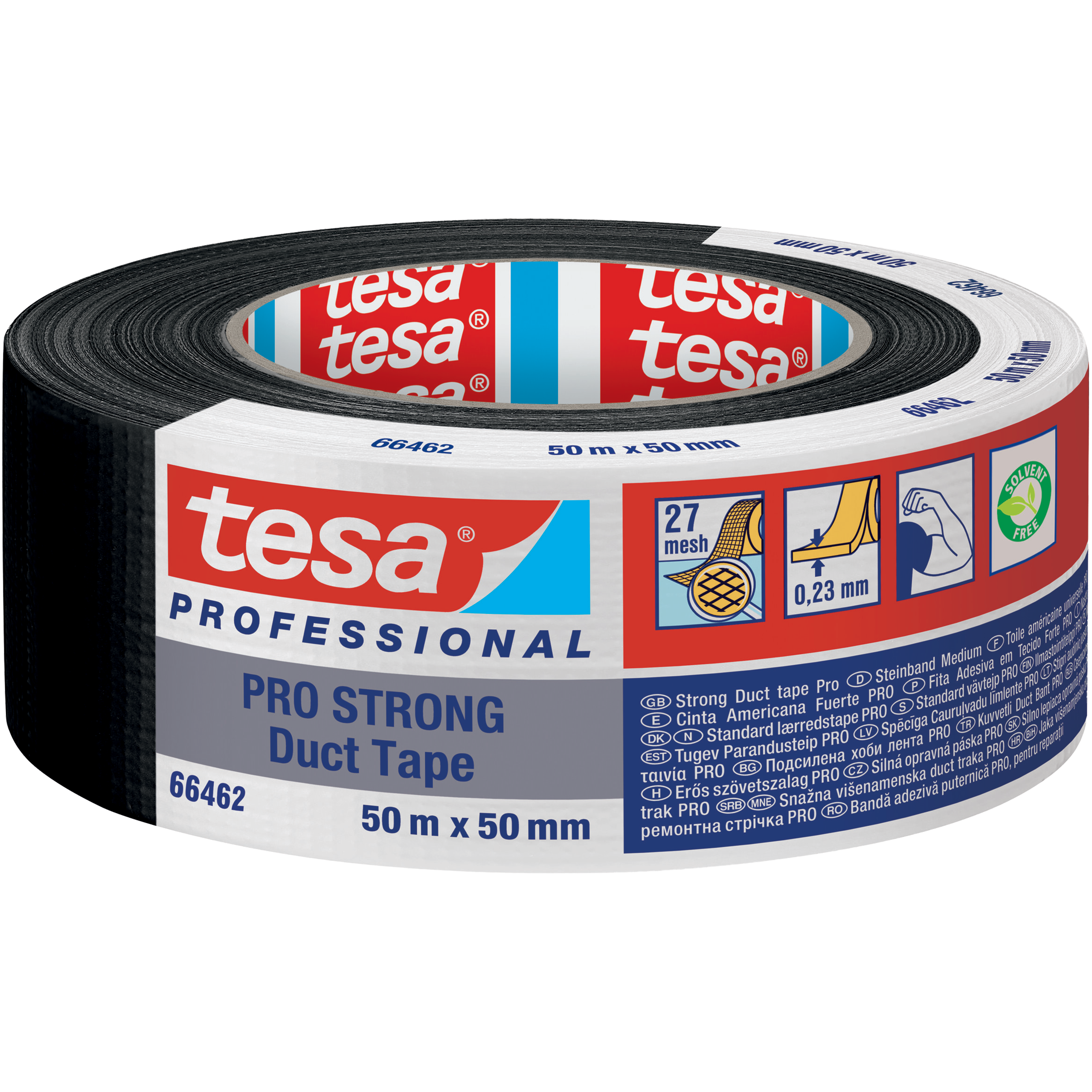 Taśma Naprawcza Duct Tape Tesa Mocna Uszczelniająca 50 mm x 50 m Czarna