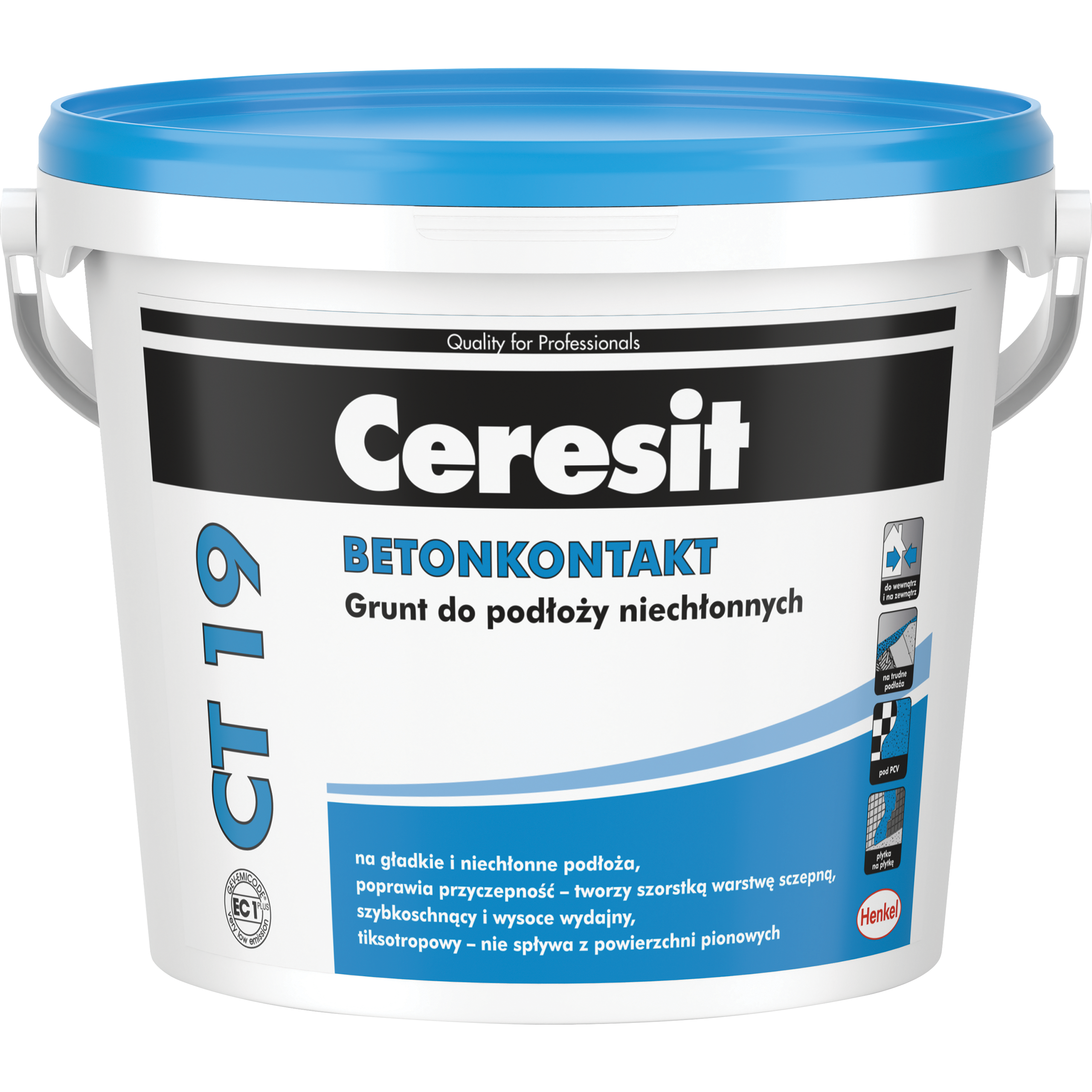 Grunt Szczepny Beton Kontakt Ceresit CT19 Podkład Pod Płytki Tynk 5 kg