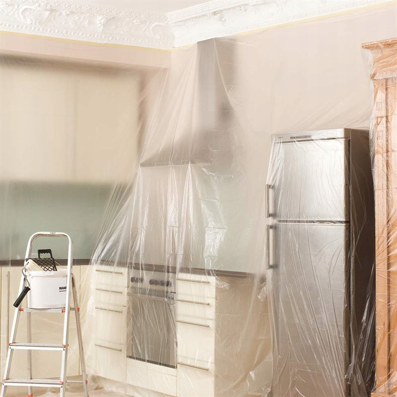 Folia Malarska Ochronna Z Taśmą Tesa Antychlap Speedy Mask 15 m x 2,6 m