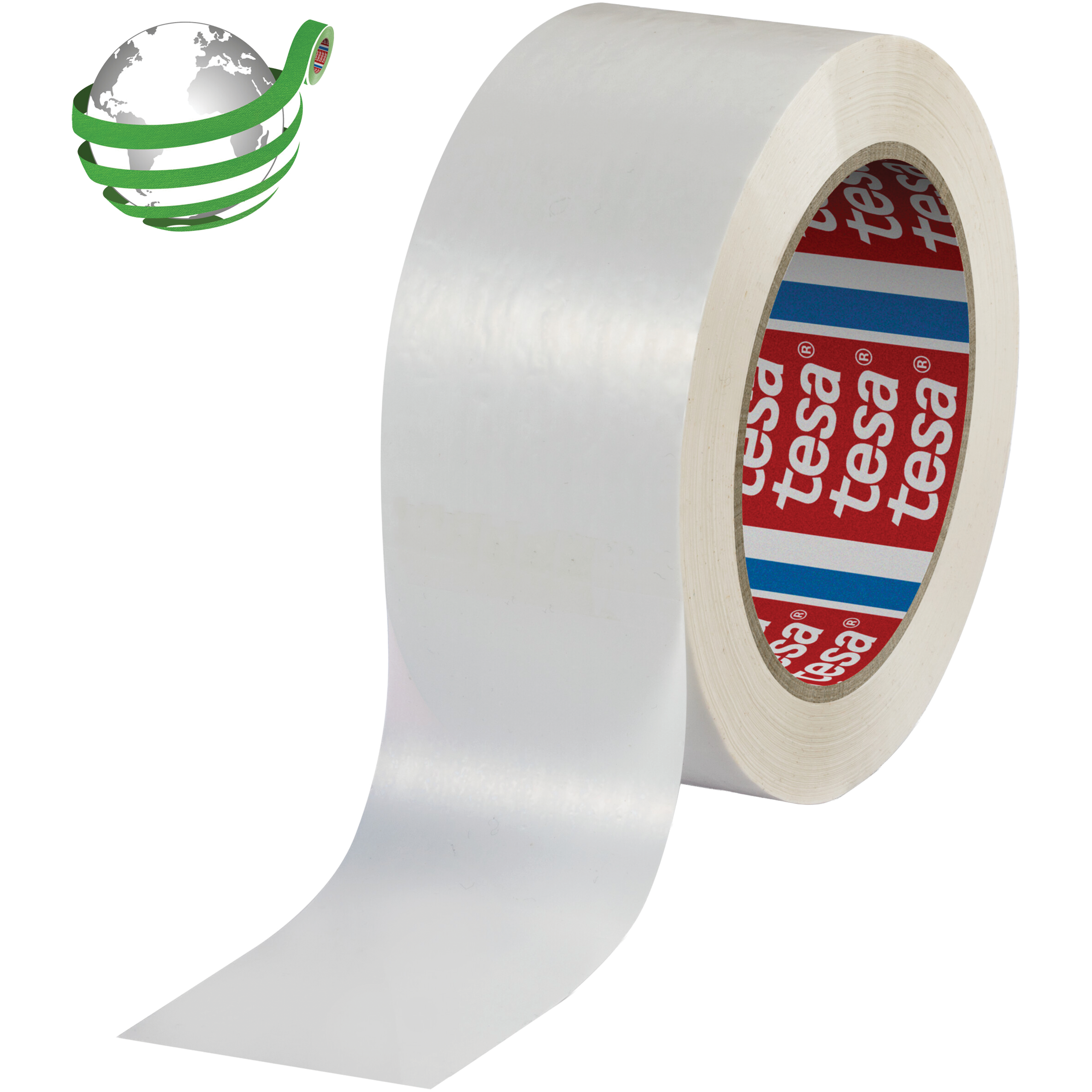 Taśma Klejąca Pakowa Tesa 60418 Kauczuk 50mm x 132m Mocna Biała Solvent