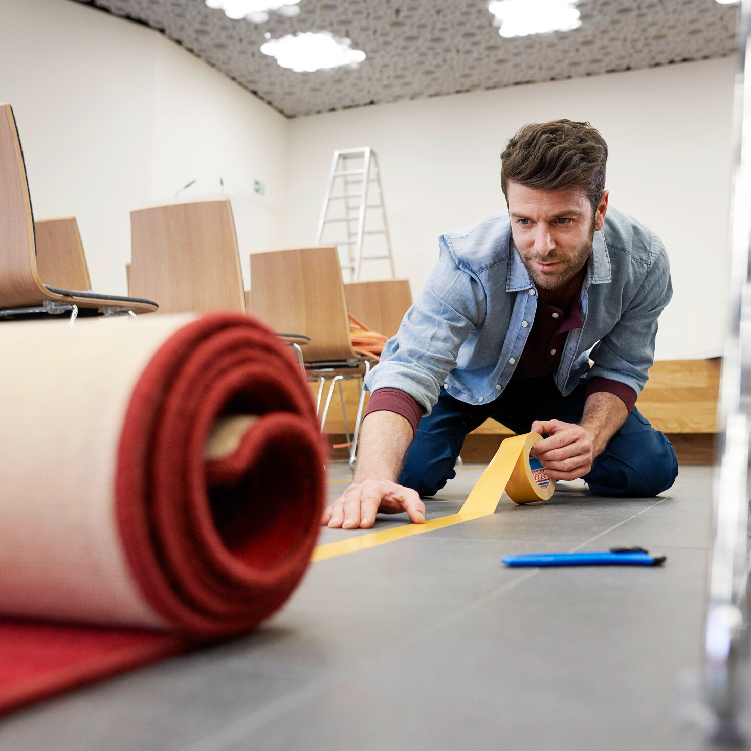 Dwustronna Taśma Montażowa Tesa Do Dywanów Wykładzin Mocna 10m x 50mm