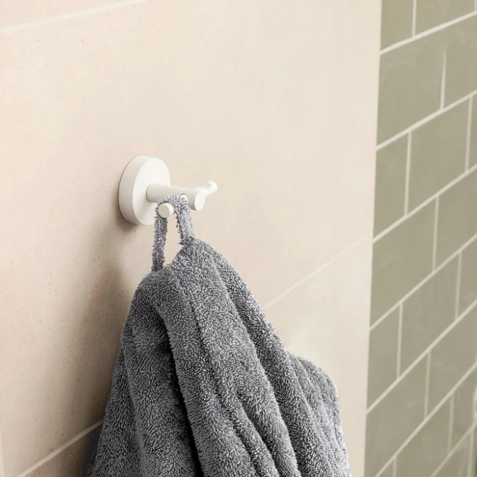 Haczyk Łazienkowy Samoprzylepny Tesa MOON WHITE Wieszak Na Szlafrok