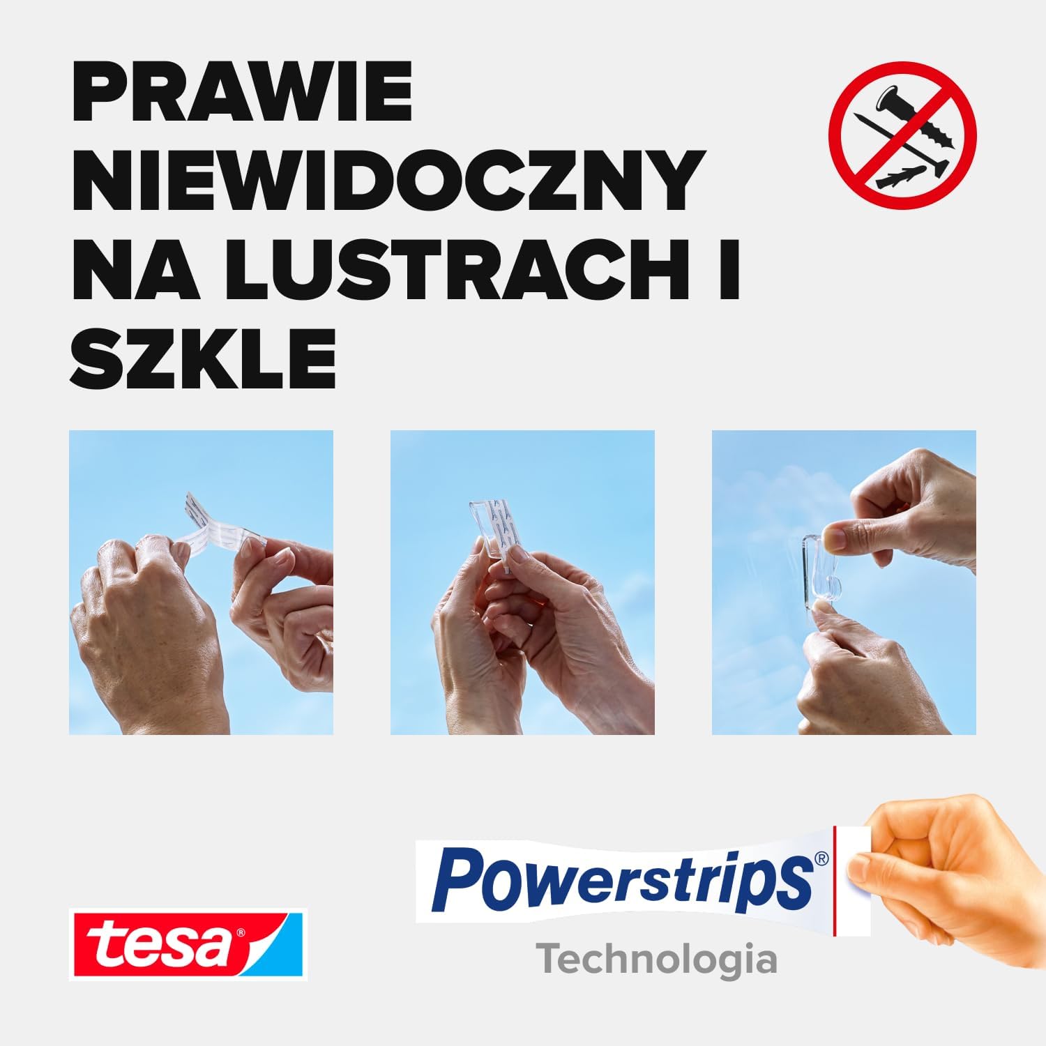 Plastry Klejące Montażowe Tesa Paski Samoprzylepne Do Szkła Okien 1kg 8 szt
