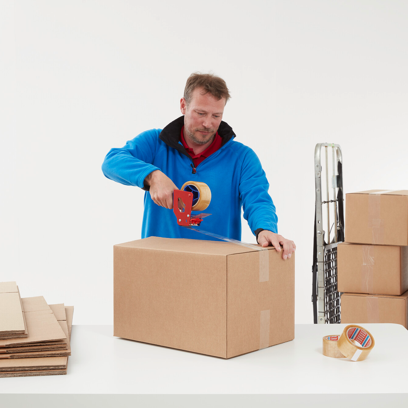 Taśma Klejąca Pakowa Tesa 4089 Kauczuk 48mm x 132 m Mocna Bezbarwna Solvent