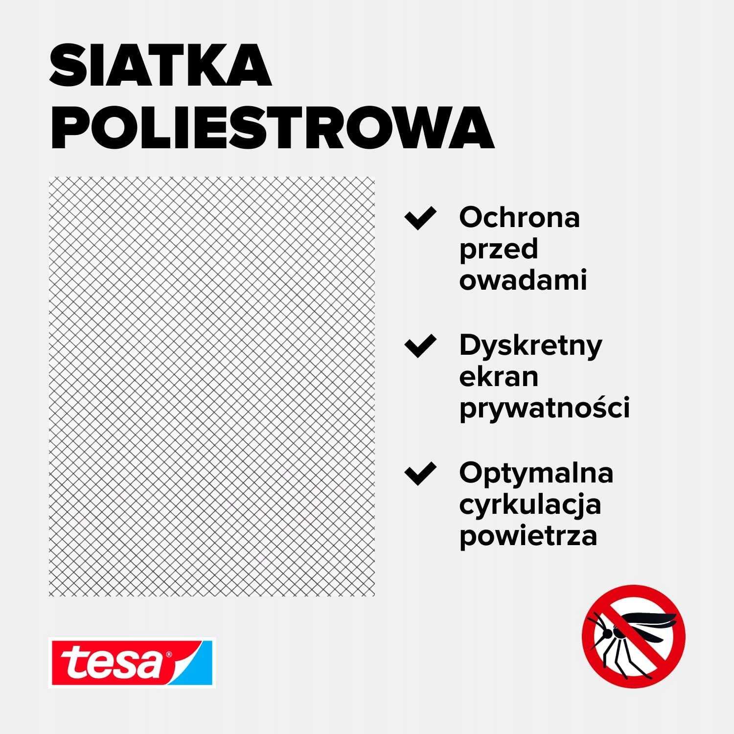 Moskitiera Na Okno Dachowe Tesa Siatka Okienna Na Owady 120 x 140 cm Biała