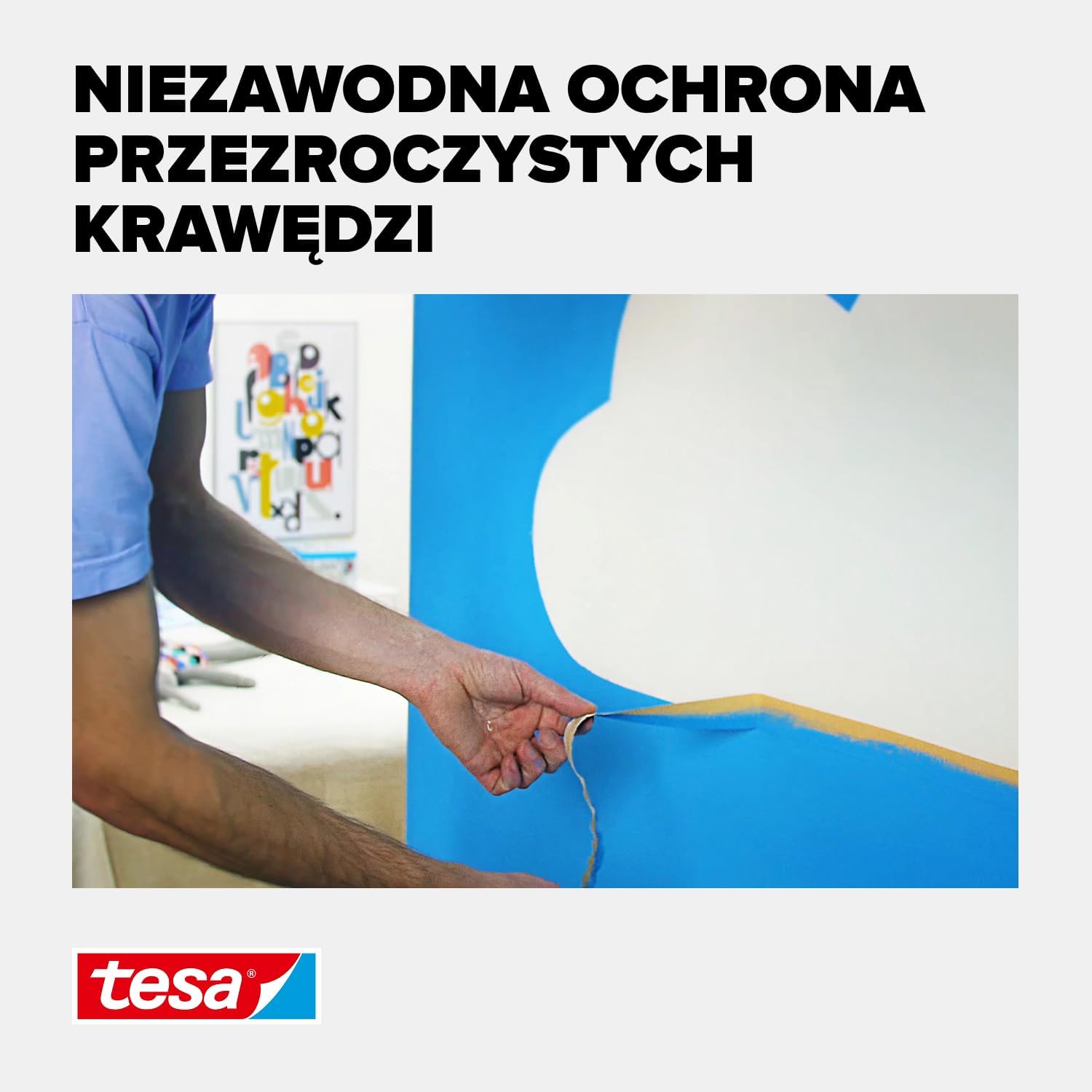 Taśma Malarska Papierowa Maskująca Tesa Do Krzywizn Elastyczna 25 m x 38 mm