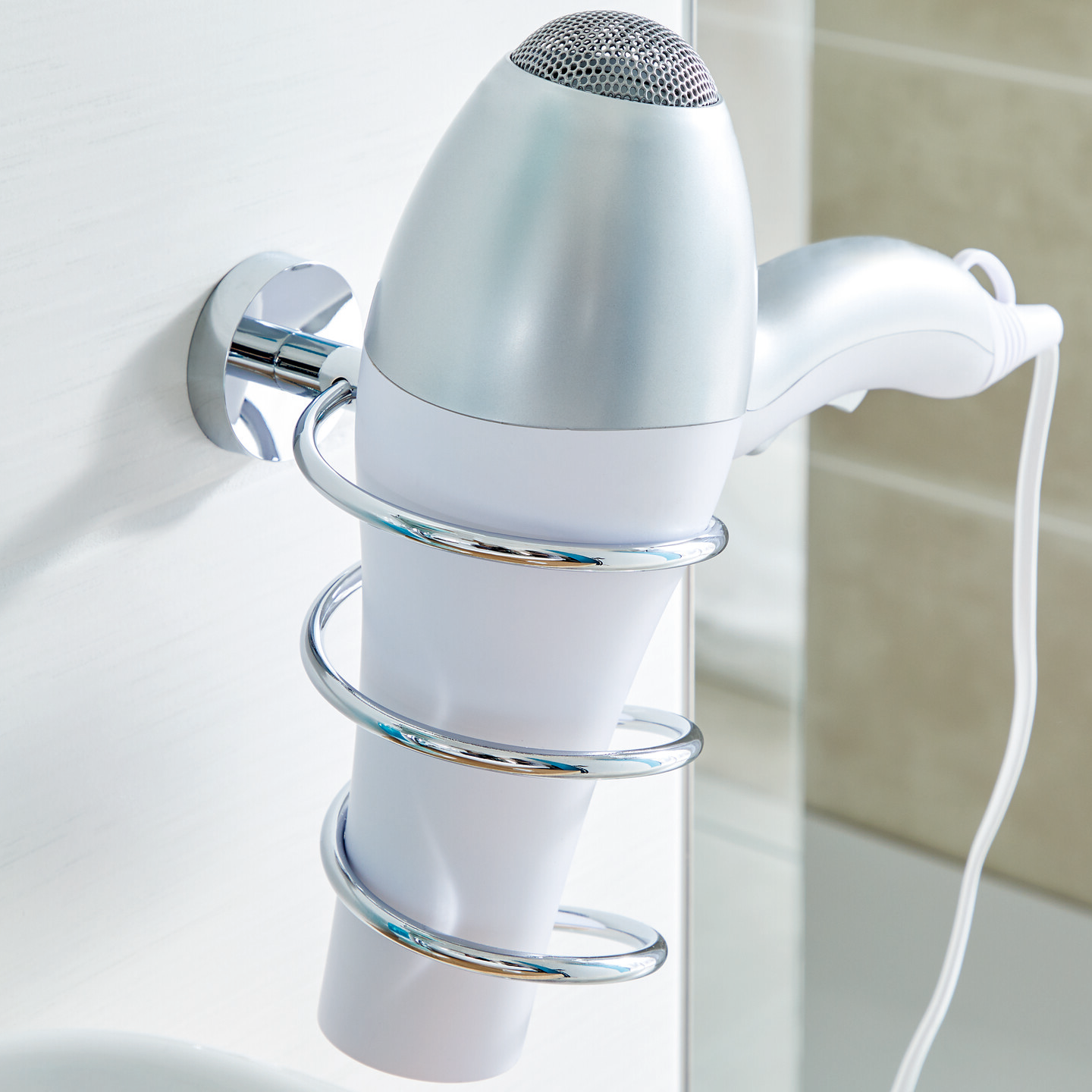 Uchwyt Na Suszarkę Do Włosów Samoprzylepny Tesa SMOOZ Do Łazienki Metalowy