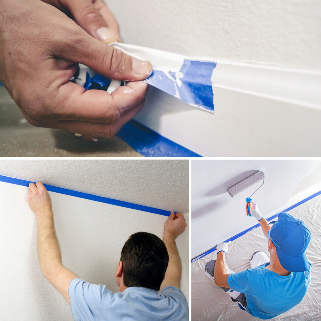 Taśma Malarska Papierowa Maskująca UV Tape 38mm x 50m Zewnętrzna Niebieska