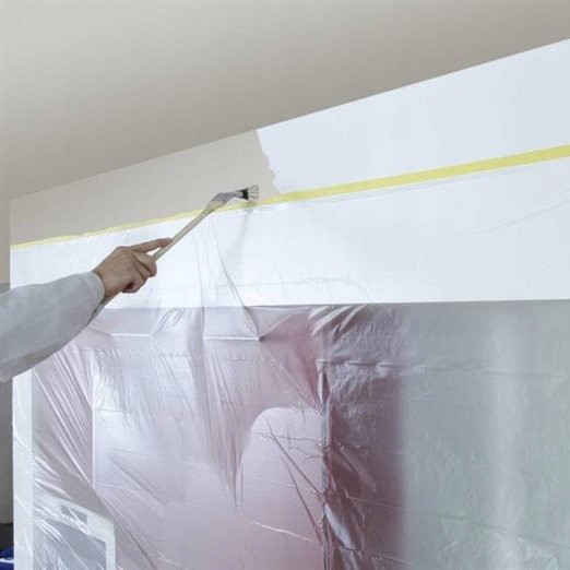 Folia Malarska Ochronna Z Taśmą Tesa Antychlap Speedy Mask 15 m x 2,6 m