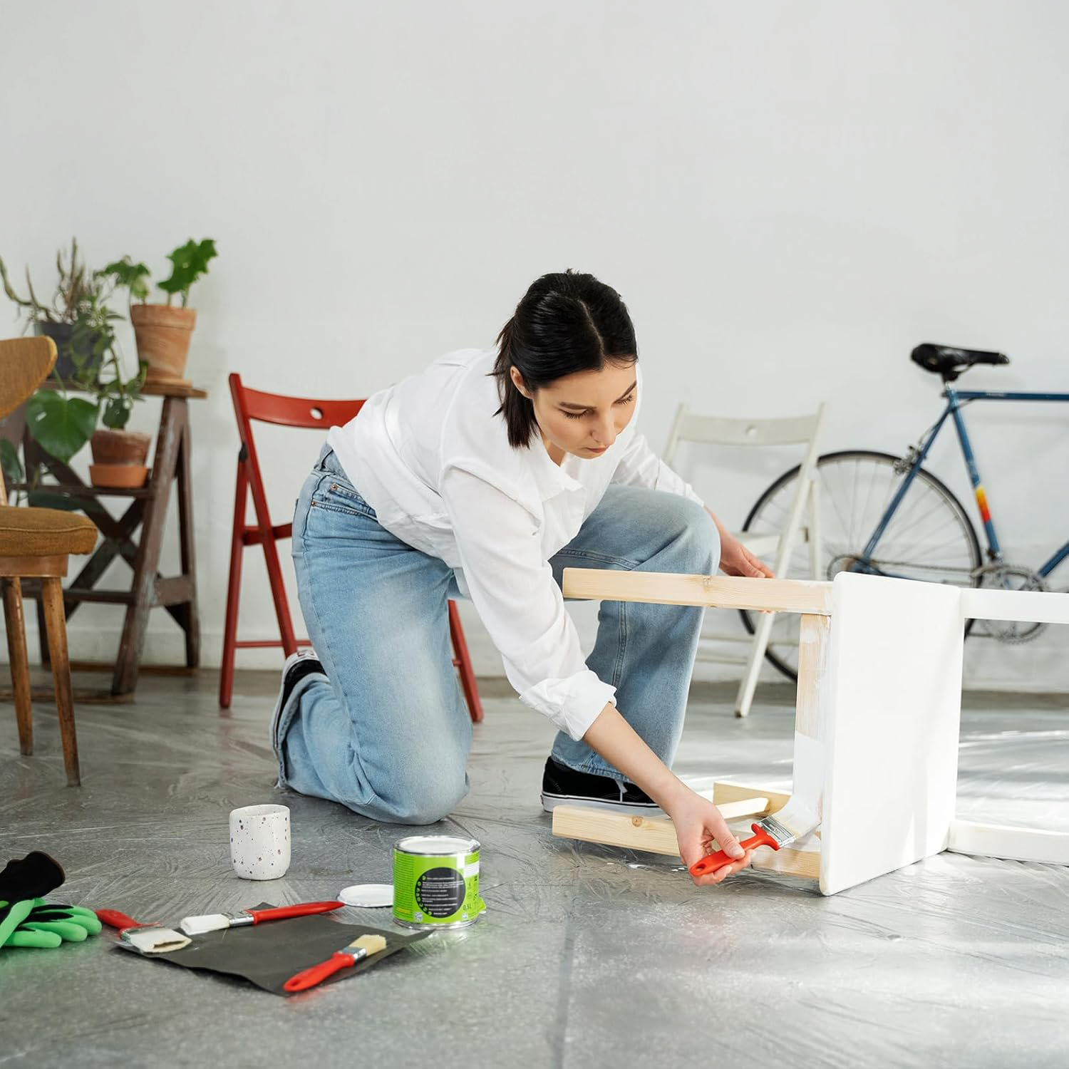 Folia Ochronna Budowlana Tesa Gruba Plandeka Malarska 4m x 5m Przezroczysta