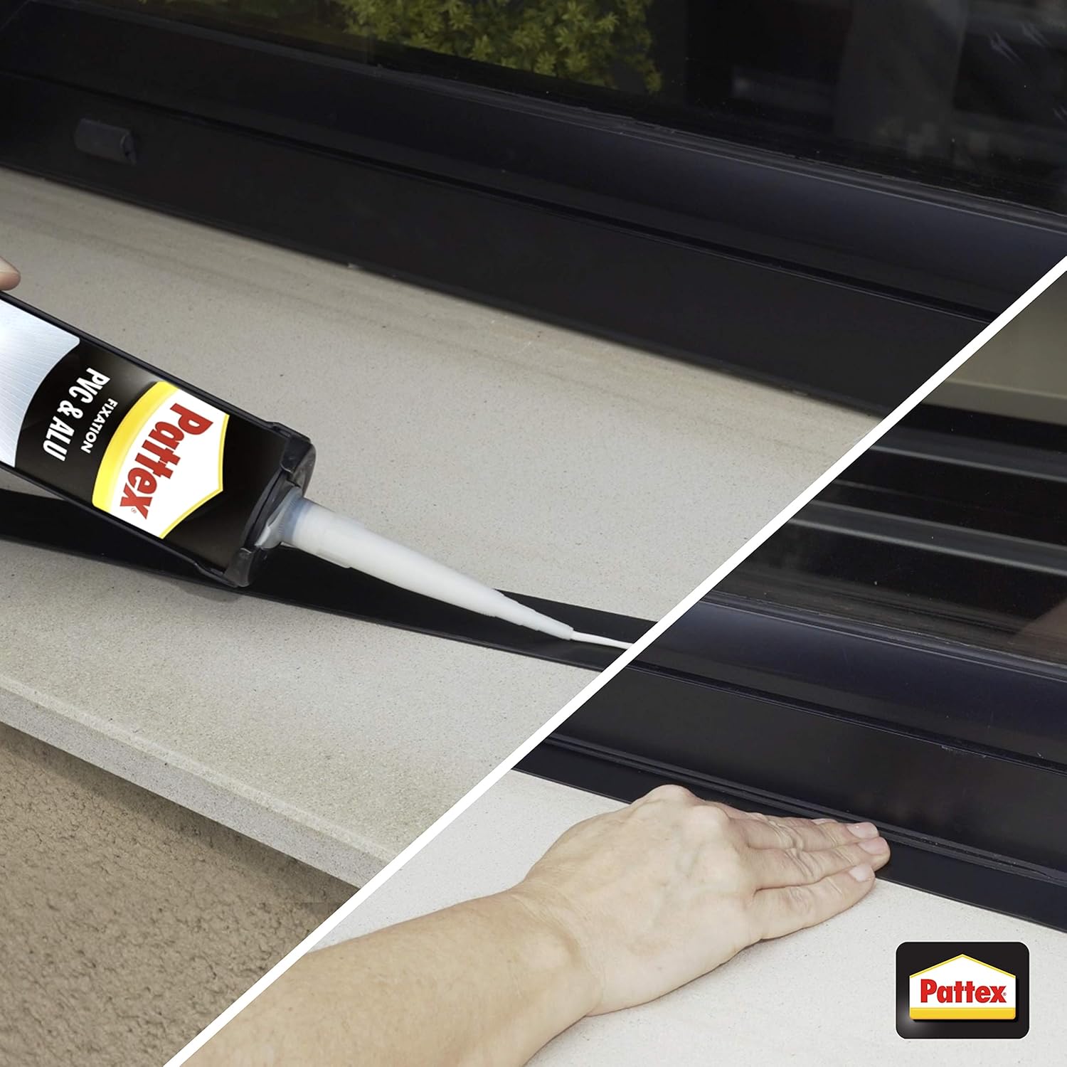 Klej Montażowy Pattex Fix Do PVC Aluminium Wodoodporny Mocny Biały 440 ml