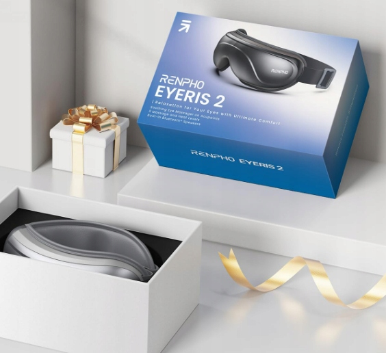 Masażer Oczu RENPHO Eyeris 2, Wibracje, Ciepło, Bluetooth, 5 Trybów Relaksu