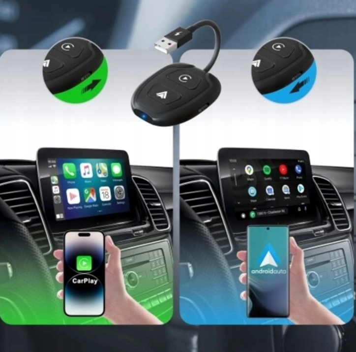 Bezprzewodowy adapter CarPlay dla systemu Android Auto