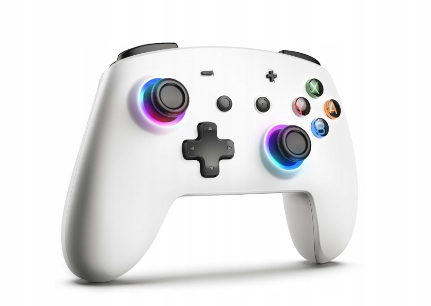 Kontroler ECHTPower Switch Pro Do Switch Nintendo SP02 Biały