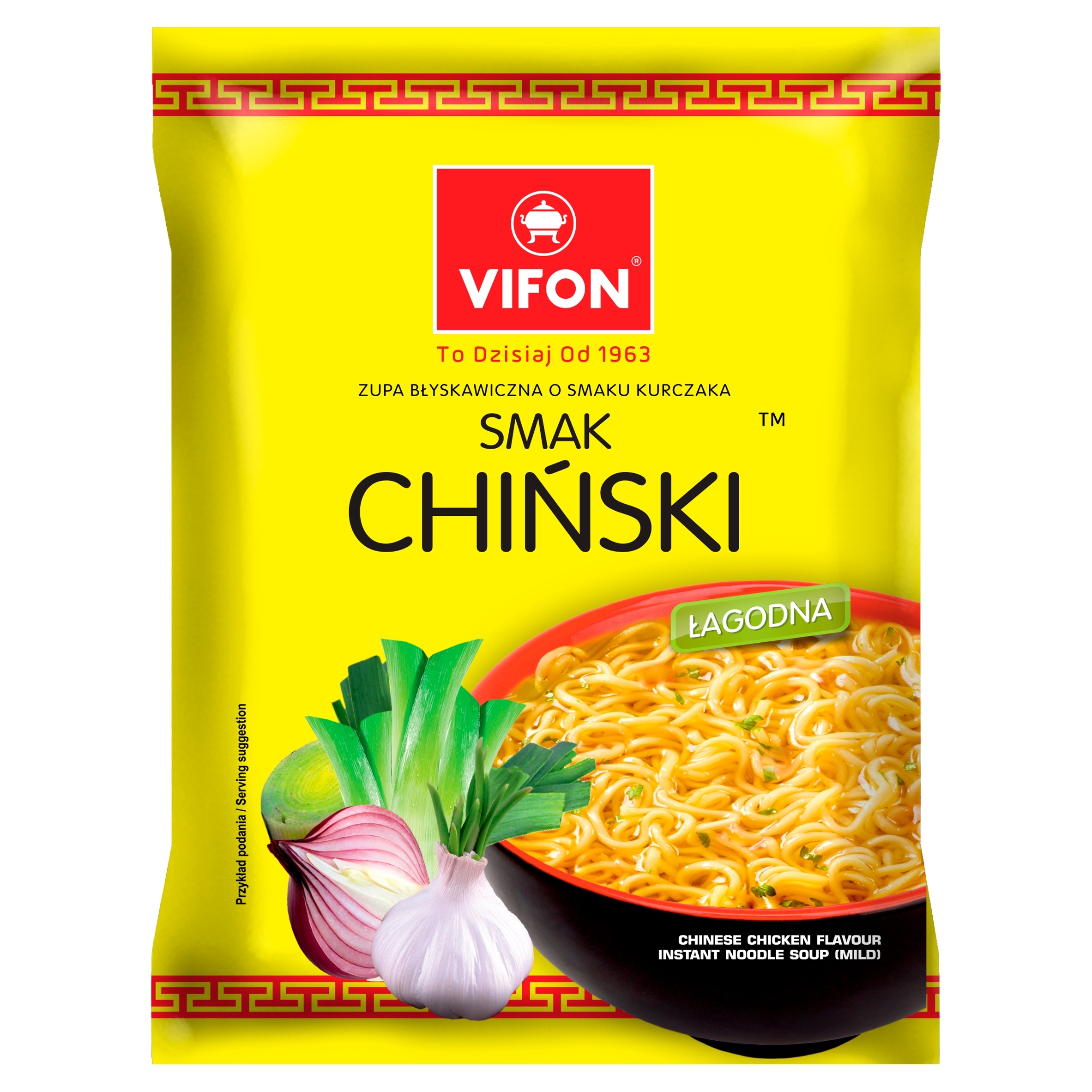 VIFON ZUPA BŁYSKAWICZNA zupka chińska smak KURCZAK CHIŃSKI 70G - ŁAGODNA x1