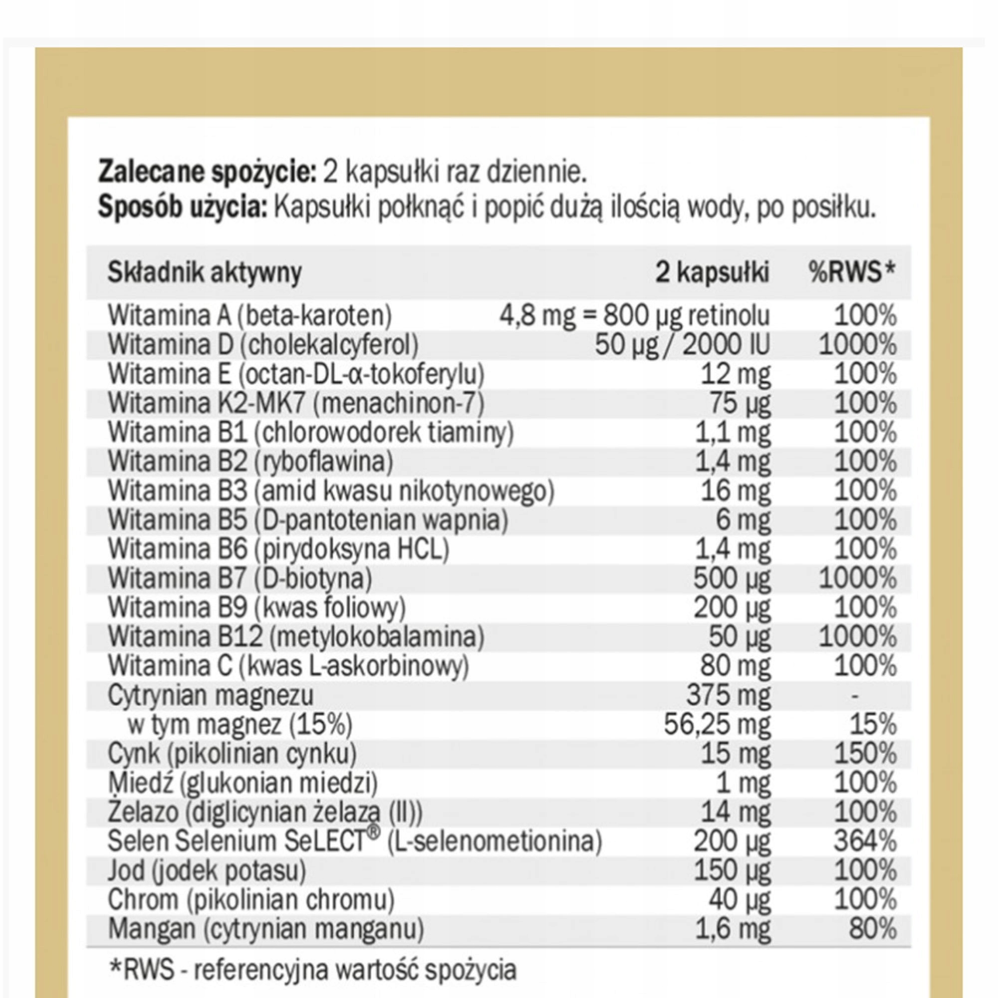 Yango MULTIWITAMINA DLA MĘŻCZYZN 90 kapsułek