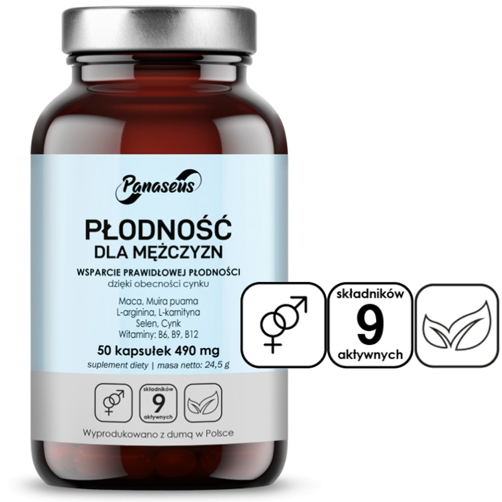 YANGO Panaseus PŁODNOŚĆ DLA MĘŻCZYZN 50 kapsułek