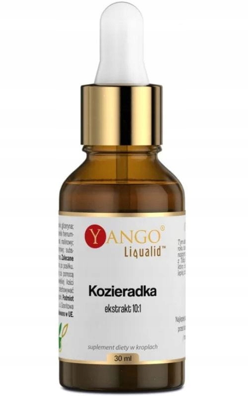 Yango KOZIERADKA EKSTRAKT 10:1 smak MALINA 30ml wsparcie OBNIŻENIE CUKRU