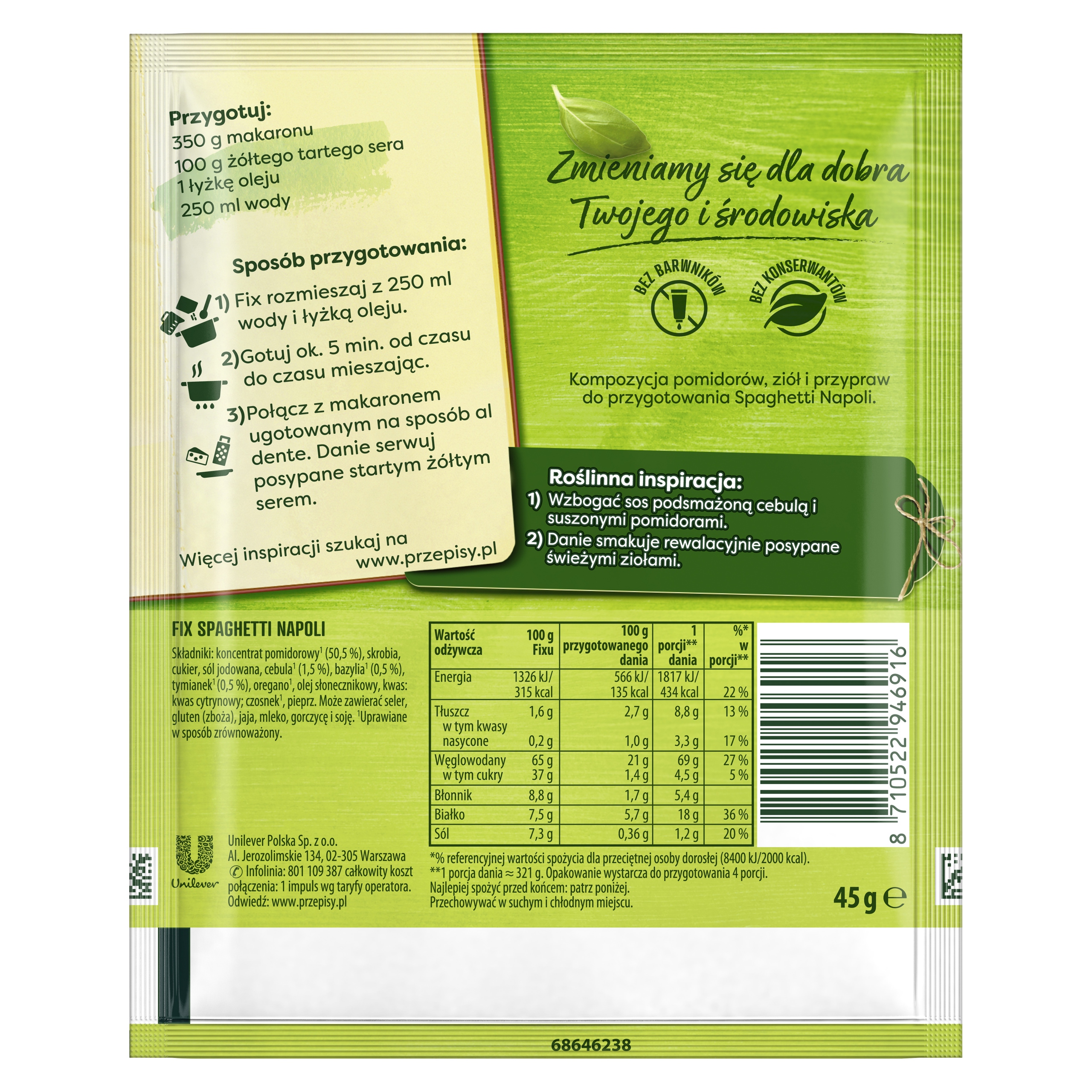 FIX KNORR FIX SPAGHETTI NAPOLI 45 g