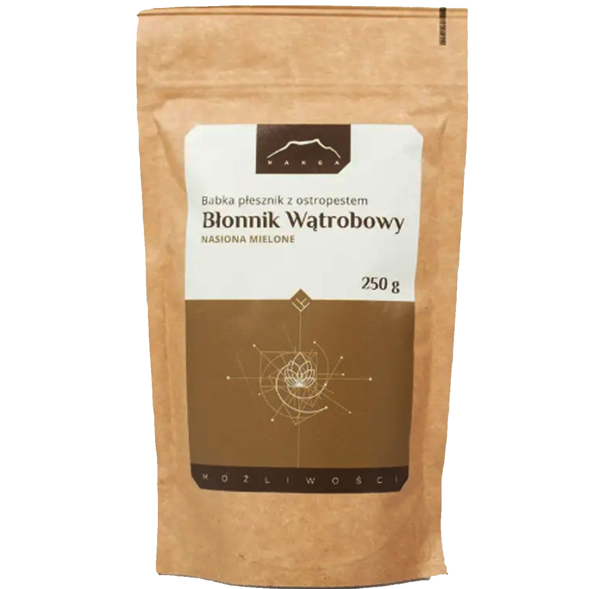 Nanga BŁONNK WĄTROBOWY BABKA PŁESZNIK Z OSTROPESTEM nasiona mielone 250g