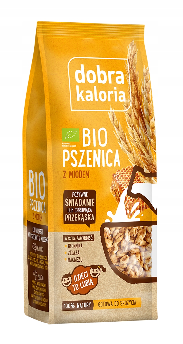 DOBRA KALORIA - Ekologiczna PSZENICA EKSPANDOWANA z MIODEM BIO 140g