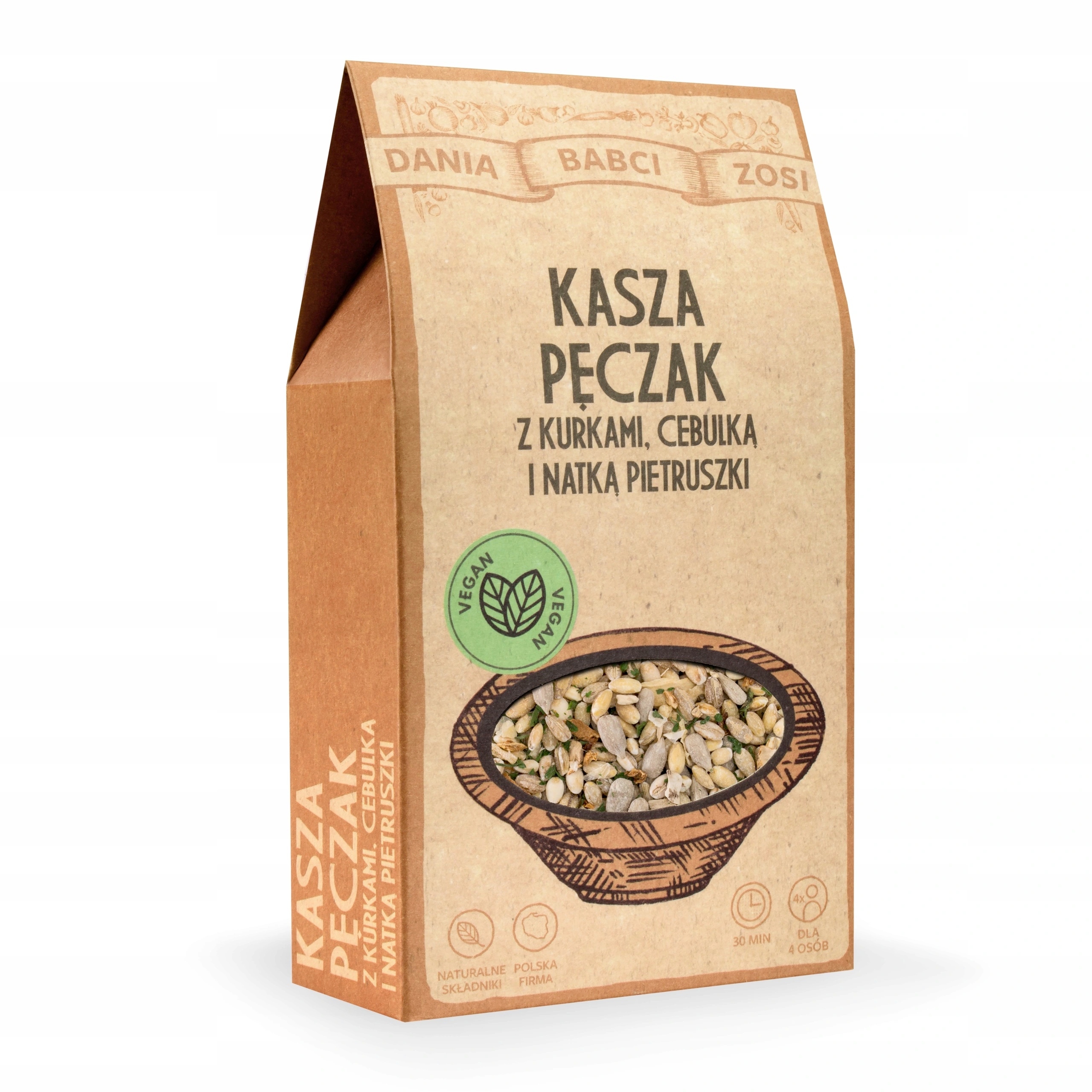 DANIA BABCI ZOSI - KASZA pęczak z kurkami, cebulką i natką pietruszki 200g
