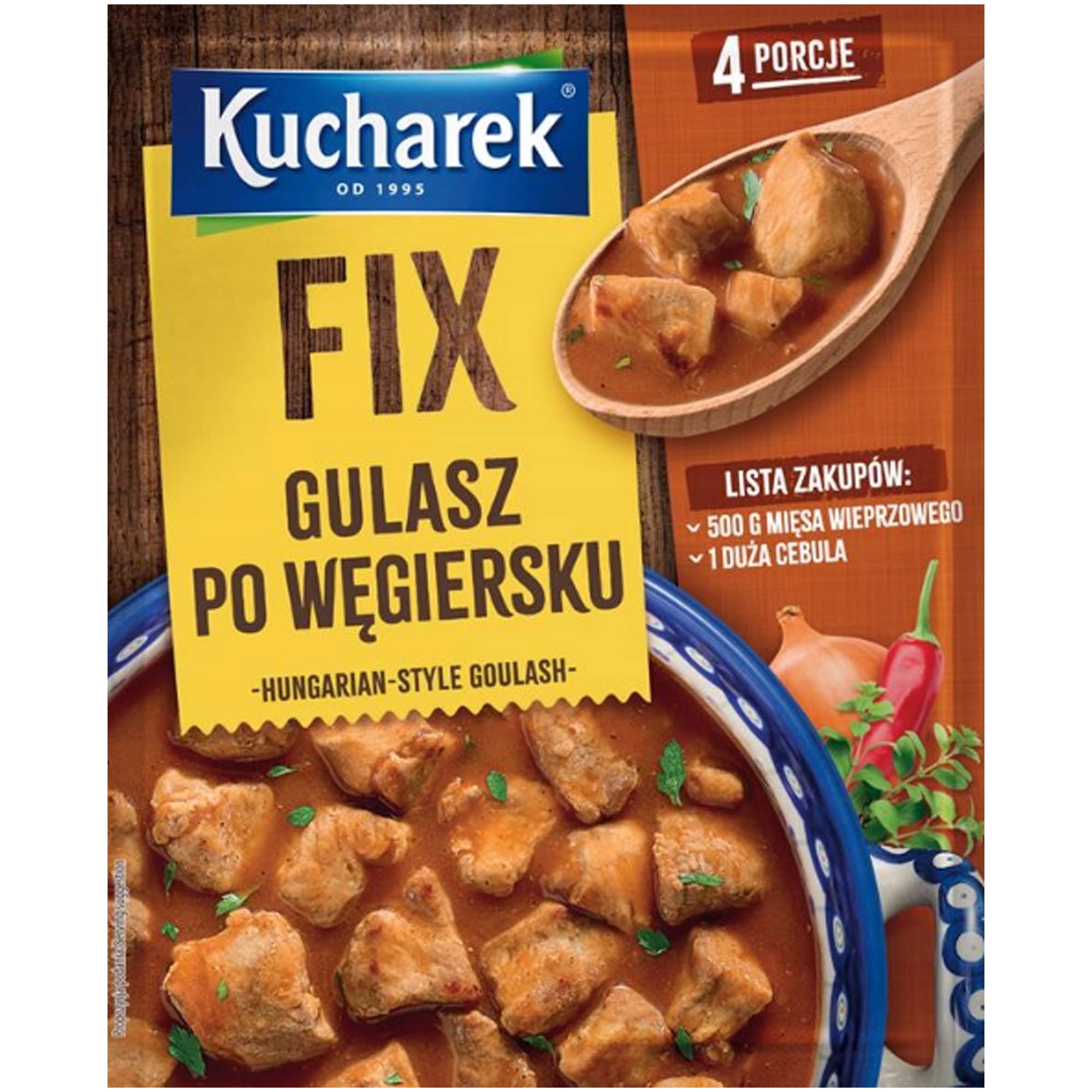 Kucharek FIX GULASZ PO WĘGIERSKU w proszku do przygot. dania na 4 porcje
