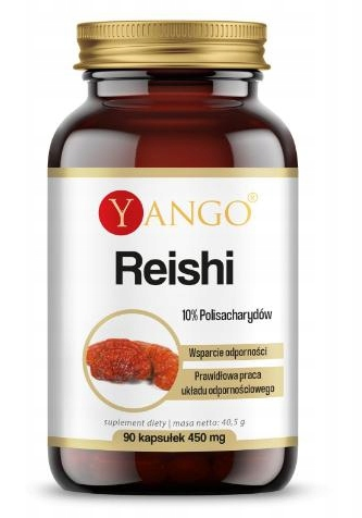 Yango REISHI 450mg 90kaps wsparcie: ODPORNOŚĆ UKŁ. KRĄŻENIA CHOLESTEROL