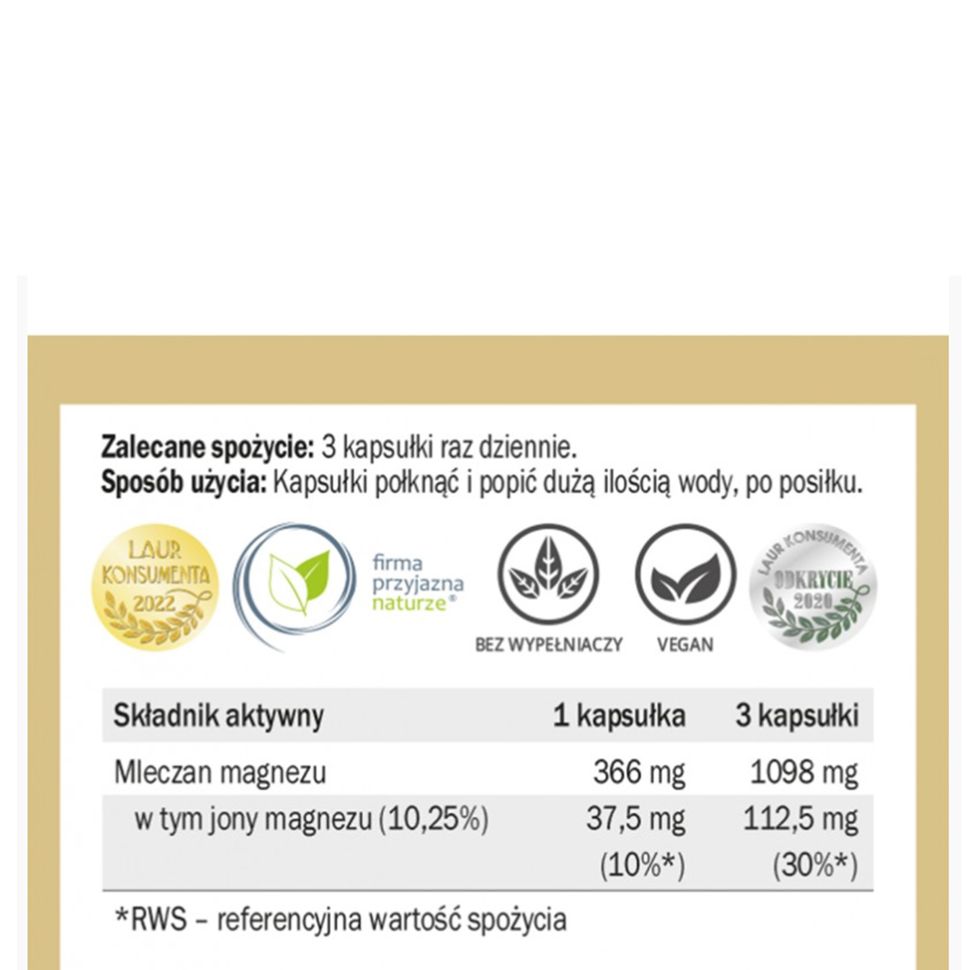 Yango MLECZAN MAGNEZU 90 kapsułek