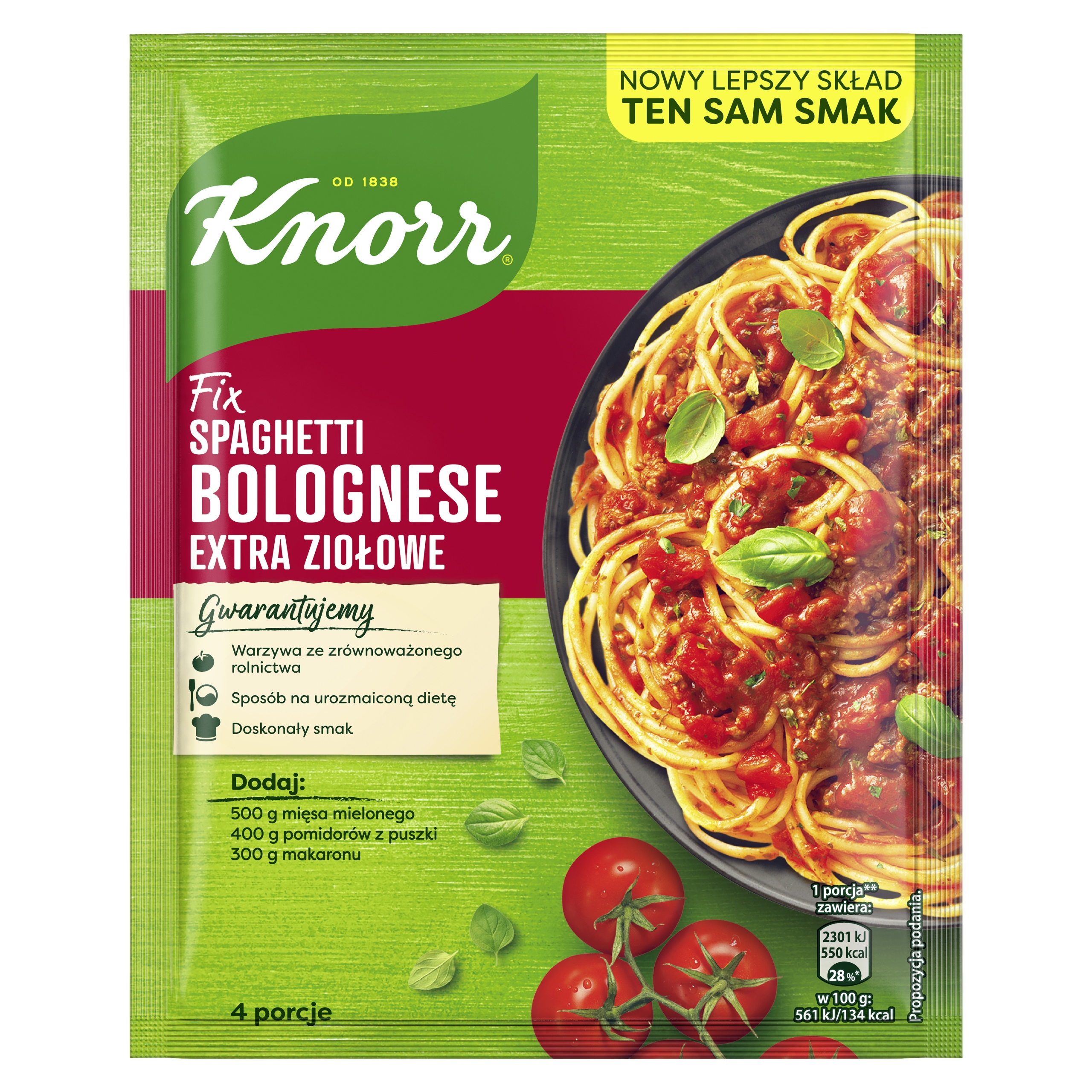 Knorr FIX SPAGHETTI BOLOGNESE EXTRA ZIOŁOWE