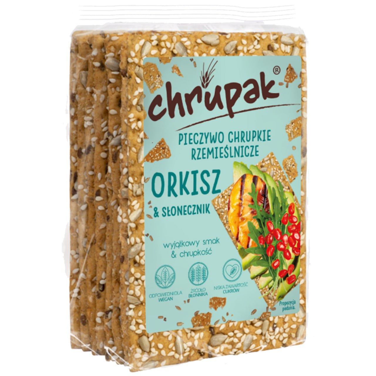 Galicia PIECZYWO CHRUPKIE chrupak ORKISZ SŁONECZNIK 135g z orkiszem